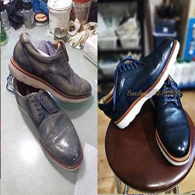 Leather shoes customization process